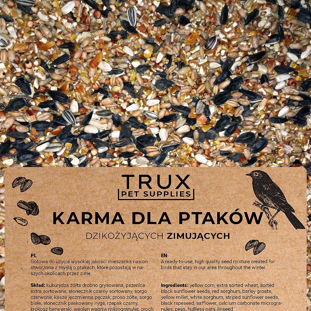 TRUX Karma dla ptaków dzikożyjących zimujących drobna 10kg