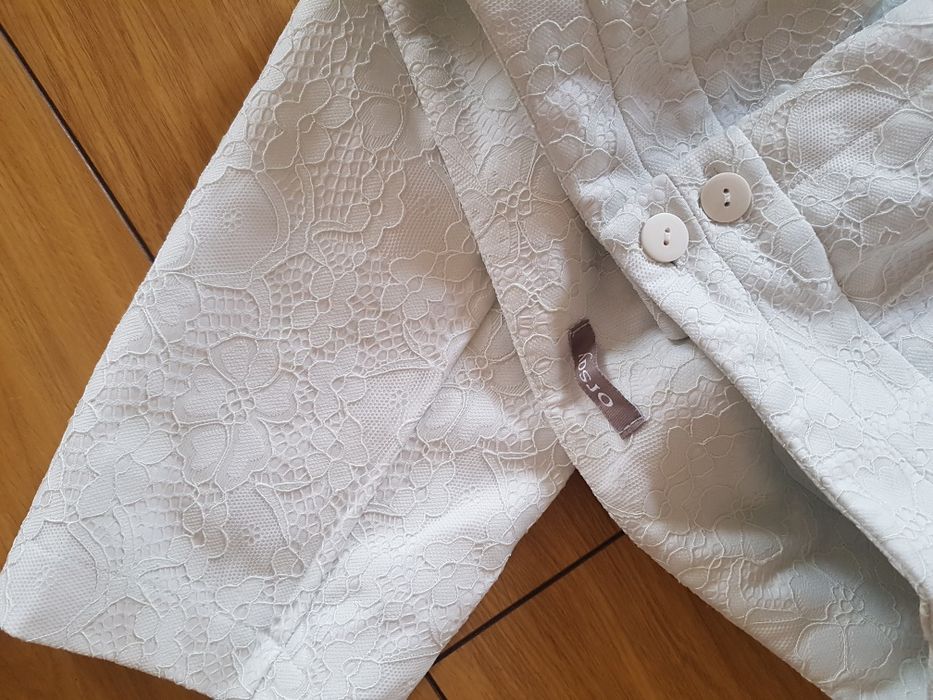 Nowe biale spodnie koronkowe Orsay bez metki S