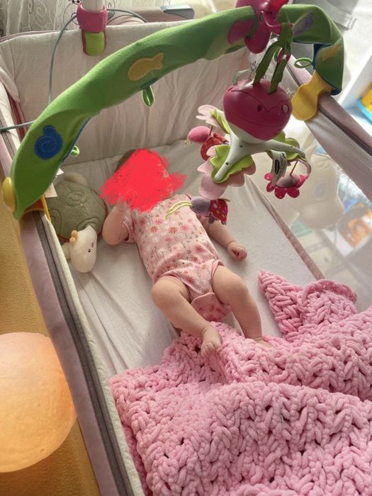 Приставне ліжечко Chicco Next2Me Magic Pink