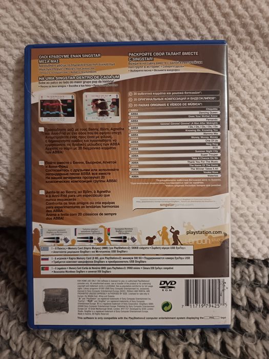 Vende-se Singstar ABBA para PlayStation 2.