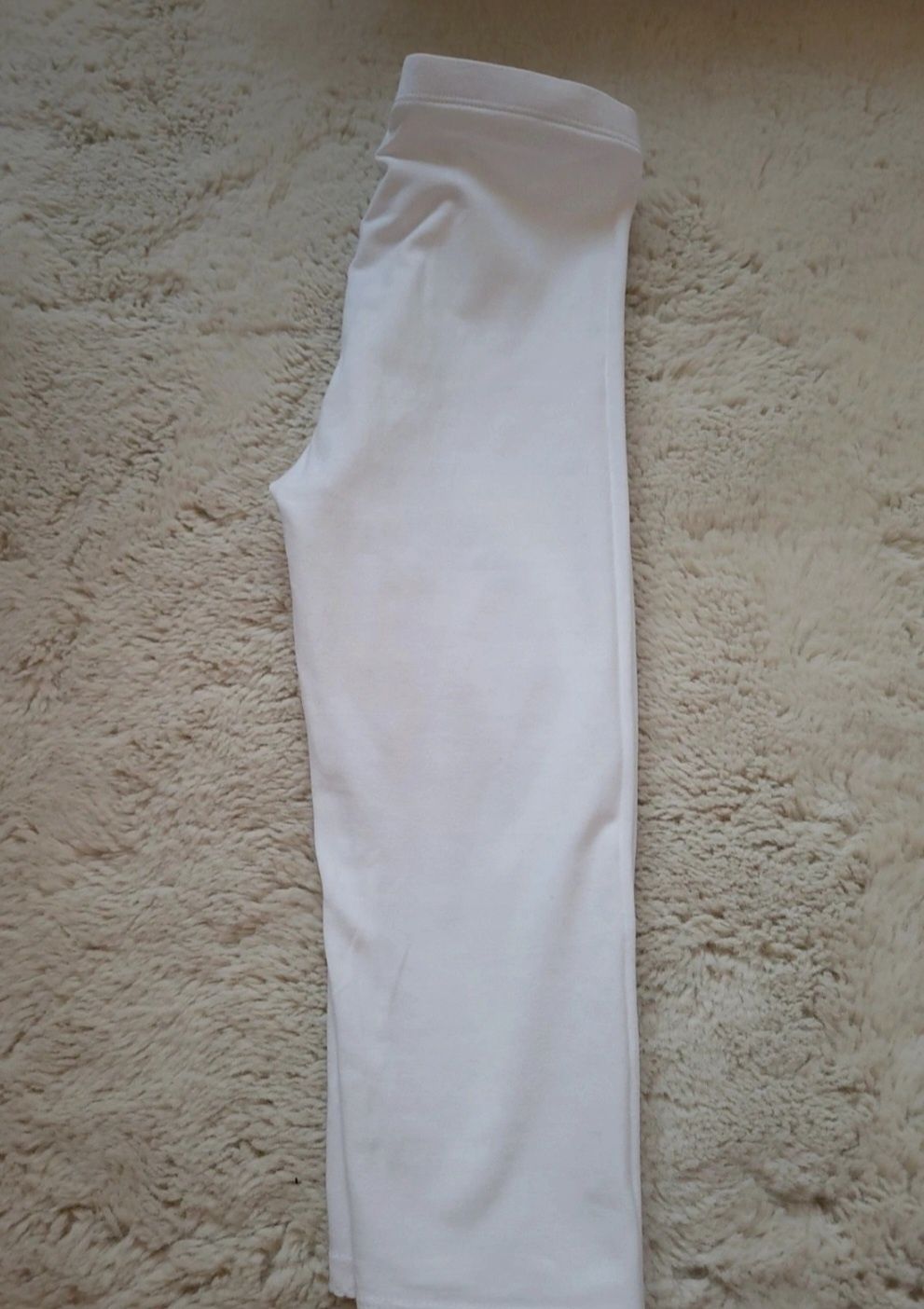 Getry legginsy 3/4 białe H&M HM rozmiar 134
