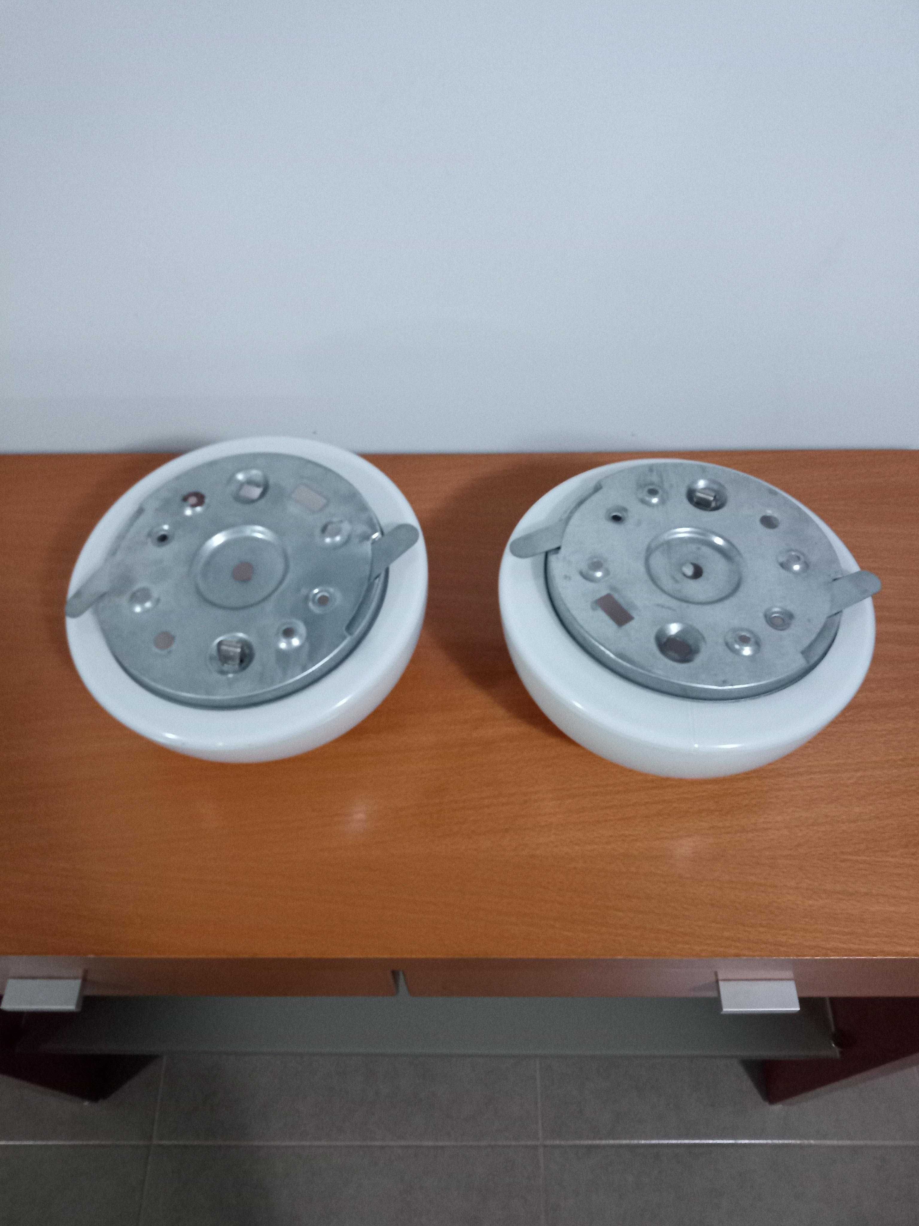 Conjunto de 2 Candeeiros de teto redondos opala Vituber 20 cm