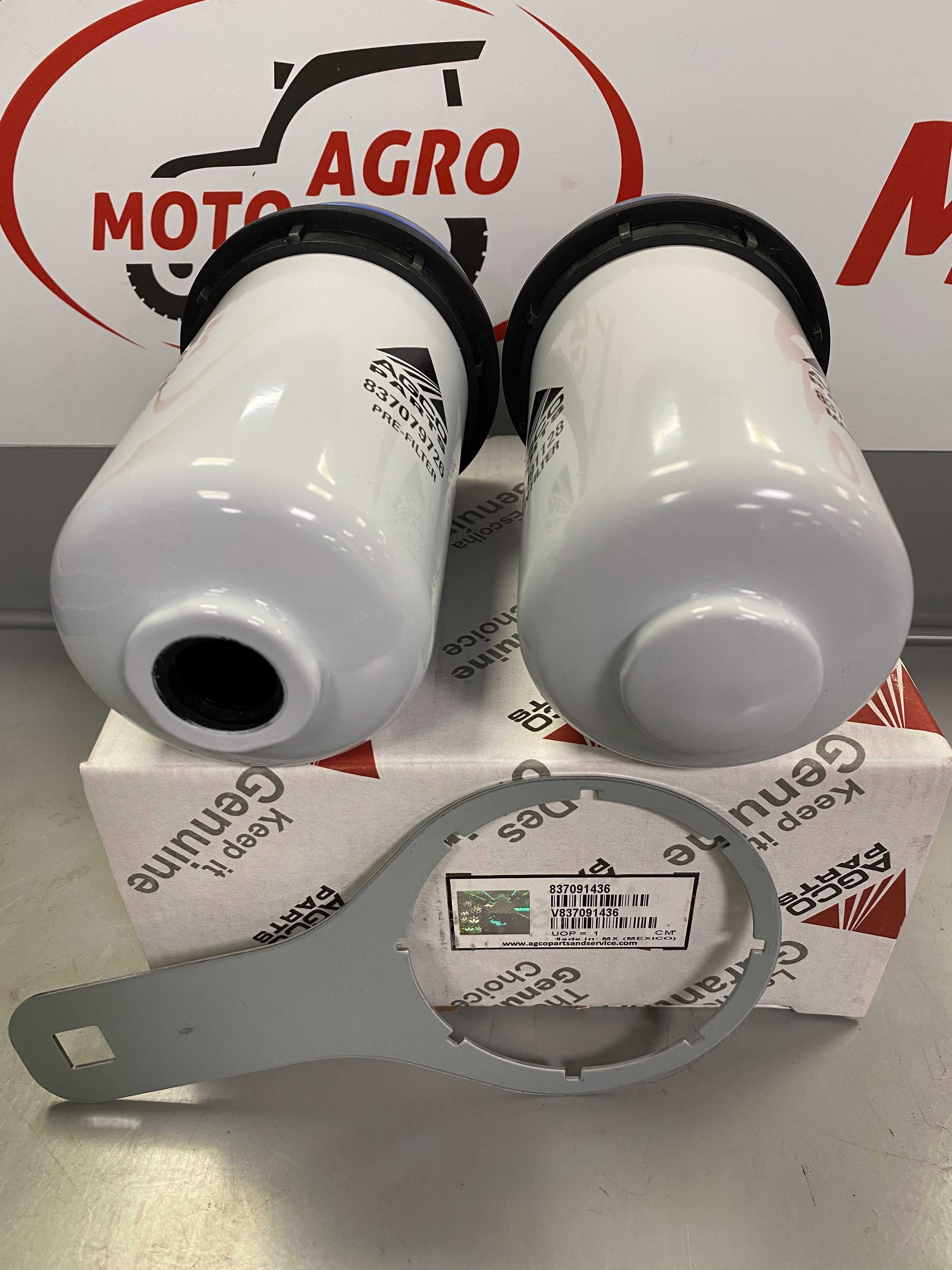 Zestaw filtrów paliwa z kluczem MF, Fendt V8370.91436 ORYGINAŁ AGCO