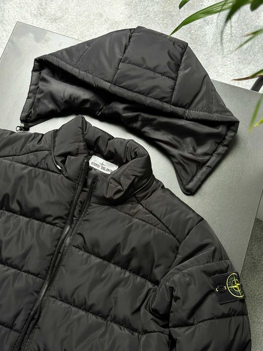 S M L XL XXL // Черный пуховик Стон Айленд - Куртка Stone Island