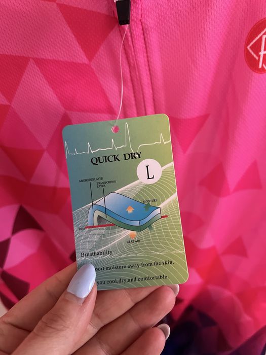 Nowa damska koszulka rowerowa L