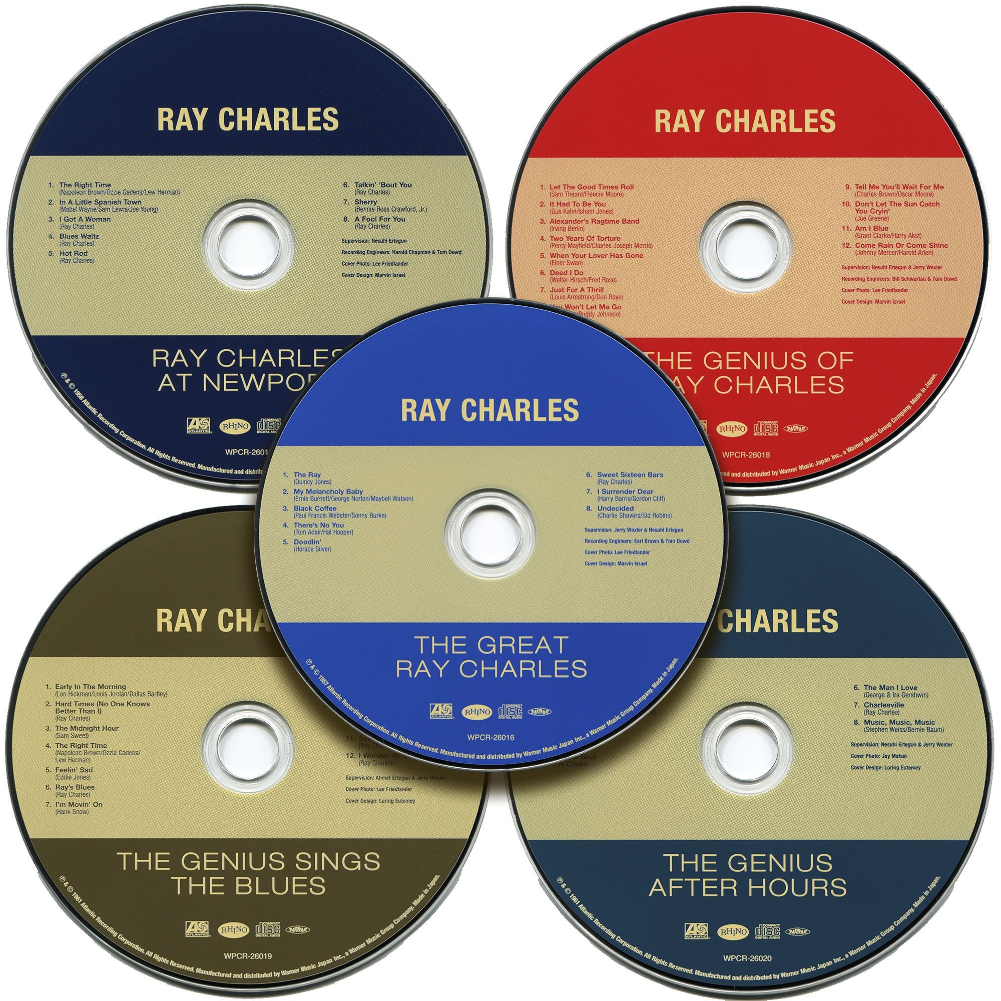 Ray Charles
Original Album Series 5 AUDIO CD 1957-1961