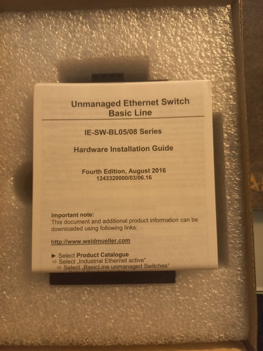 Rede Switch - sem gestão 8 Portas IP30