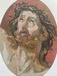 Quadro Paixao de Cristo em ponto cruz