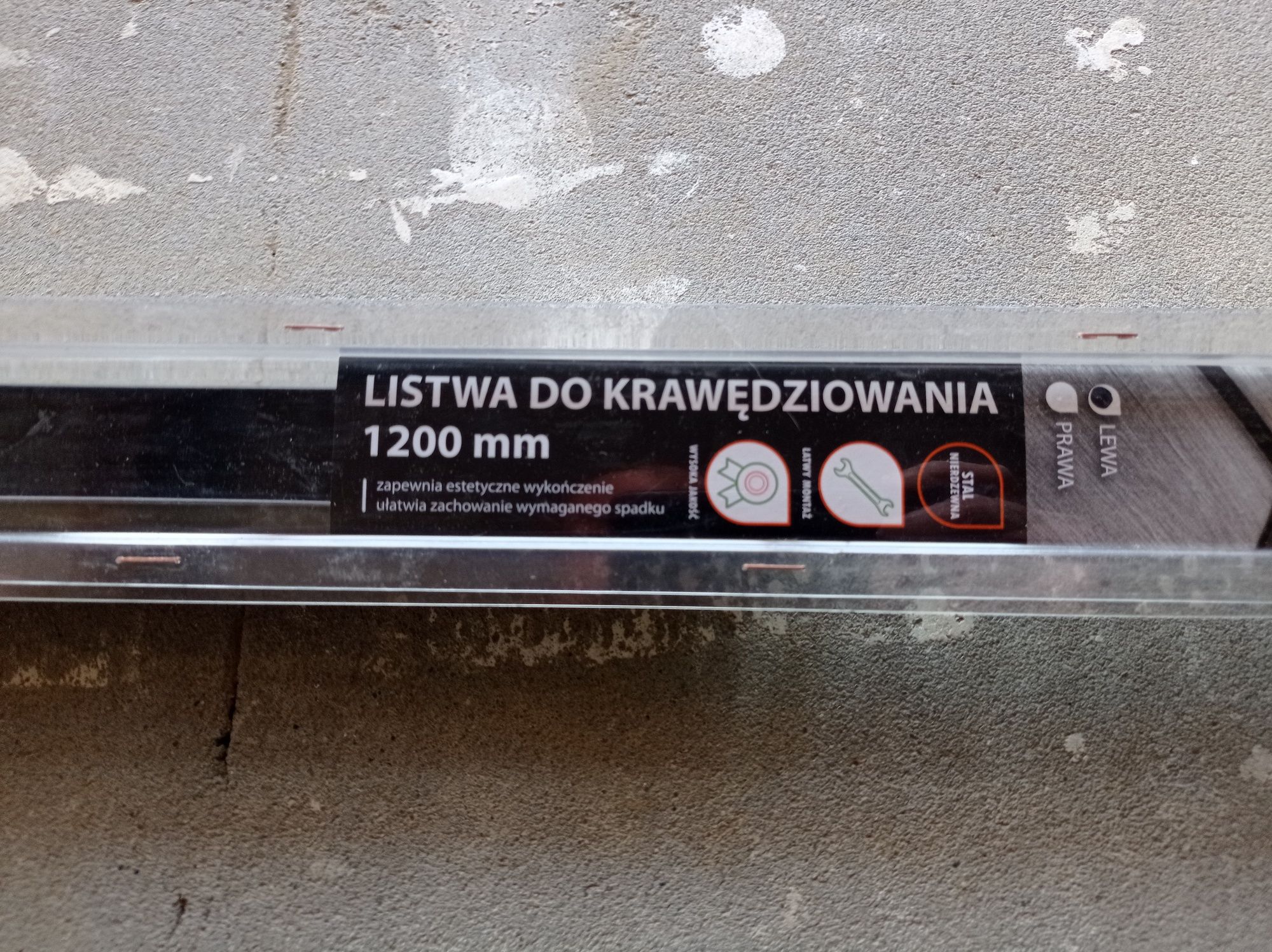 Listwa krawędziowa spadkowa lewa 1200mm