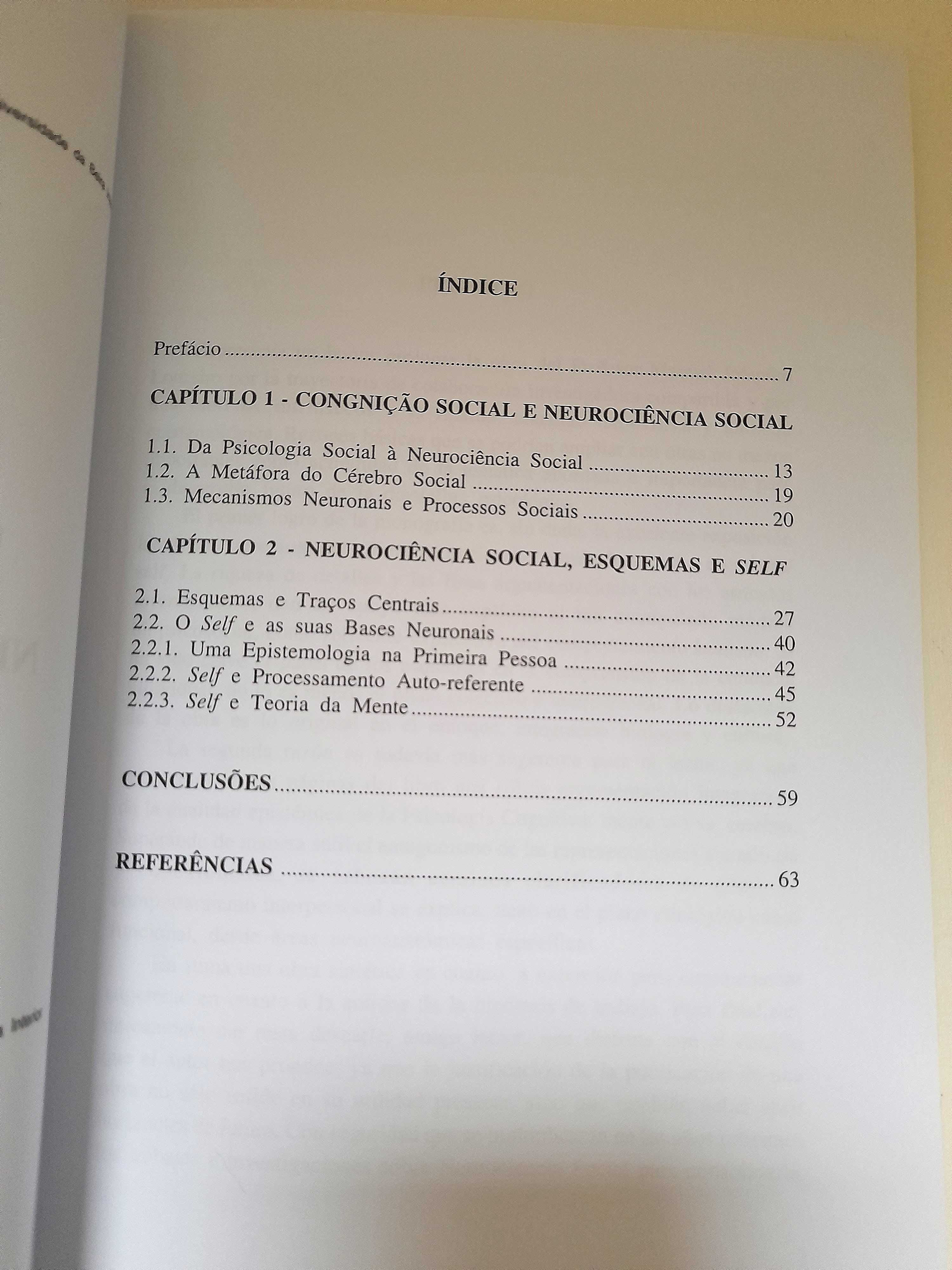 Livro cognição social e neurociência social de Manuel Joaquim Ribeiro