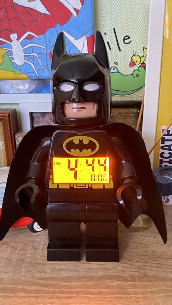 Годинник часы будильник Lego Batman