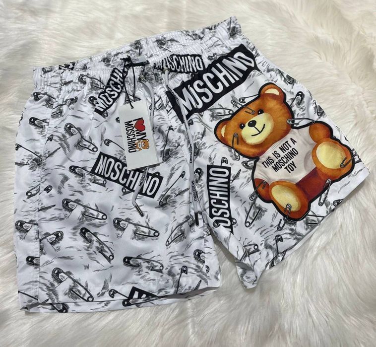 Шорты плавательные Balenciaga пляжные белые для бассейна мужские