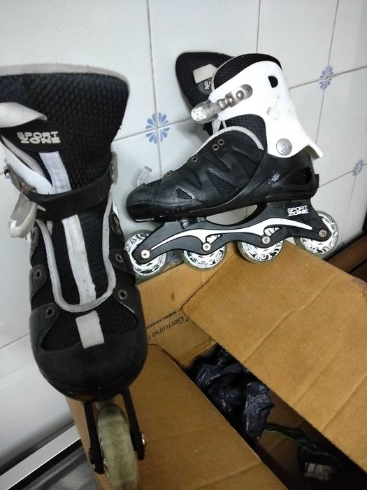 Patins em linha sport zone em bom estado