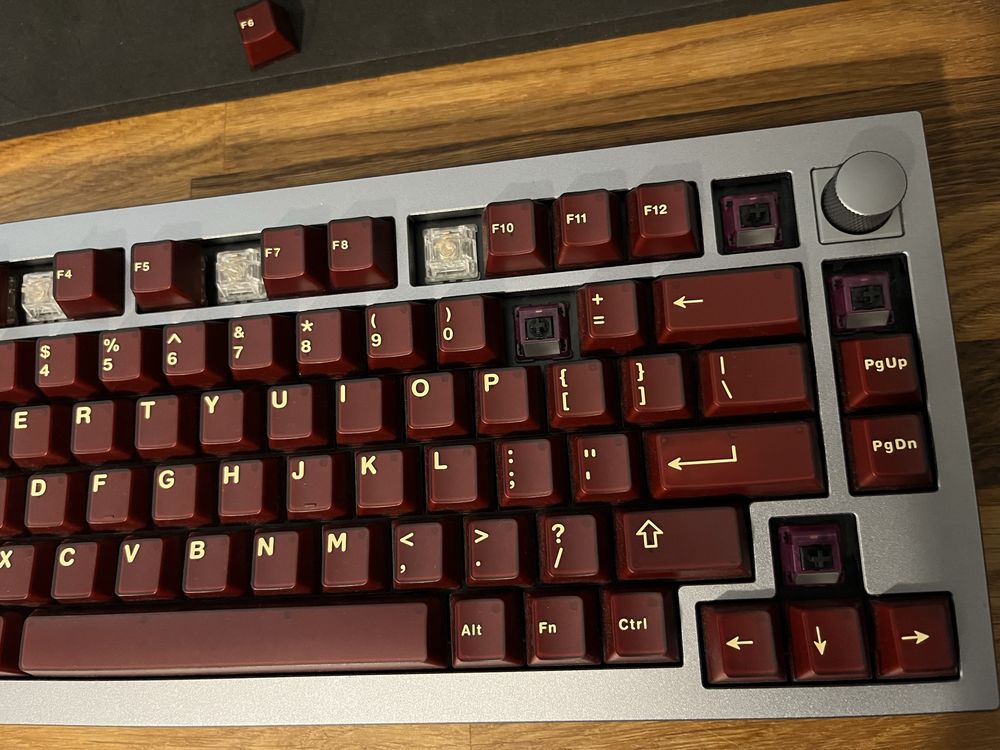 Klawiatura mechaniczna Keychron Q1 jak nowa | Durock Black Lotus