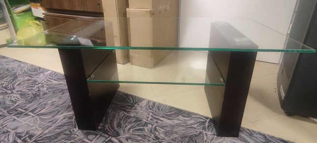 Stolik szklany rozmiar 110cm x 60cm wysokość 47.5cm