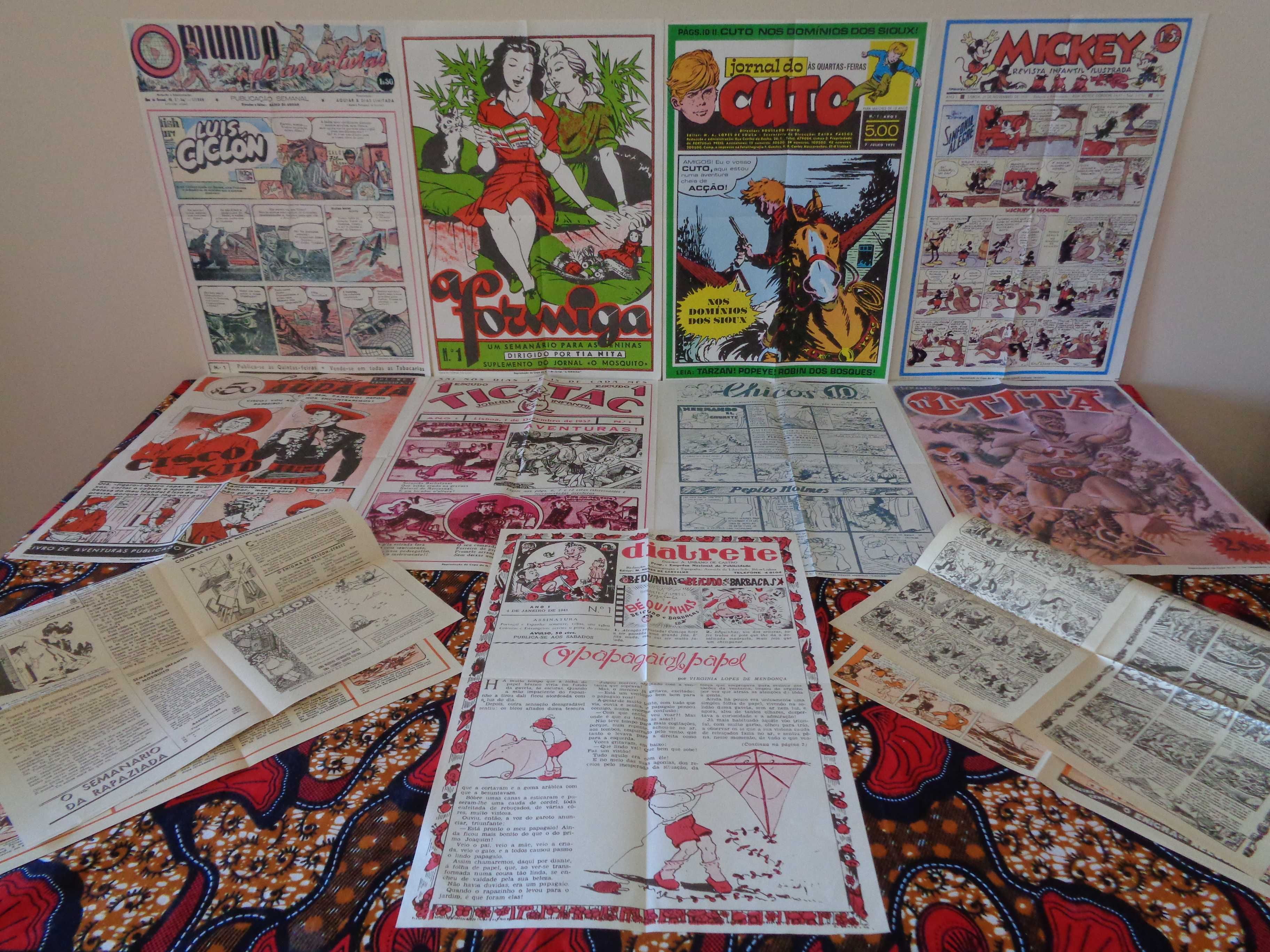 Jornal do Cuto completo, com os suplementos intactos e 41 posters.
