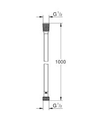 Шланг для гигиенического душа биде Grohe Silverflex Longlife 26334000