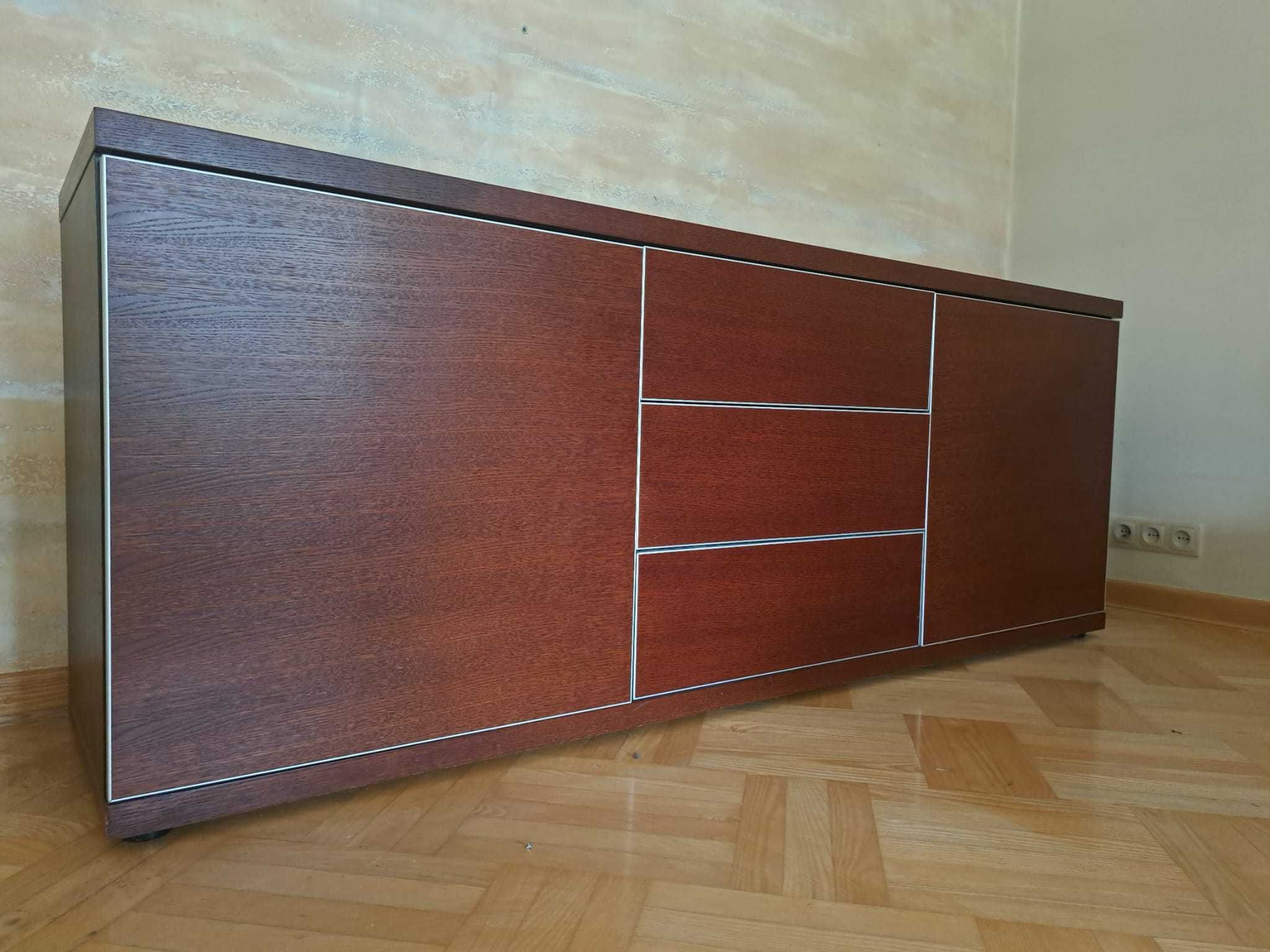 Komoda  + Witryna  . Bydgoska Fabryka Mebli, linia Matrix