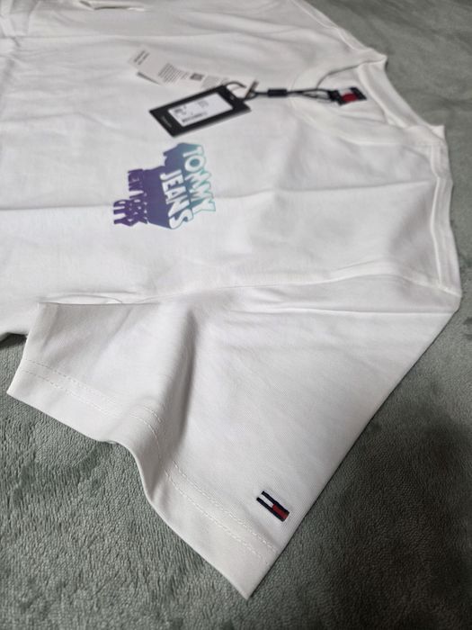 Meski T-shirt Tommy Jeans rozm M biala