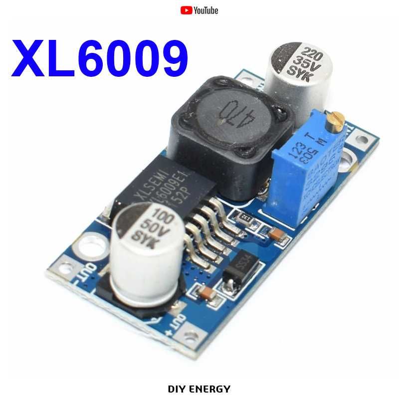 Повышающий преобразователь XL6009 DC-DC, 3А