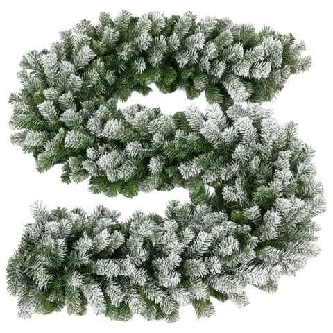Girlanda świąteczna choinkowa 270cm, gęsta, zielona, ozdoba na kominek