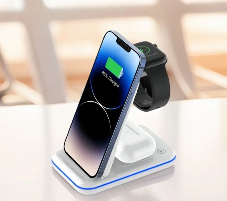 Ładowarka indukcyjna/bezprzewodowa 3w1