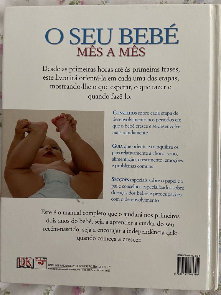 Livros Bebé mês a mês