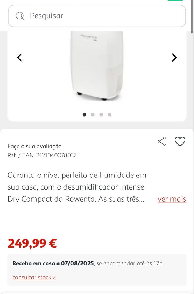 Desumificador Rowenta 16L