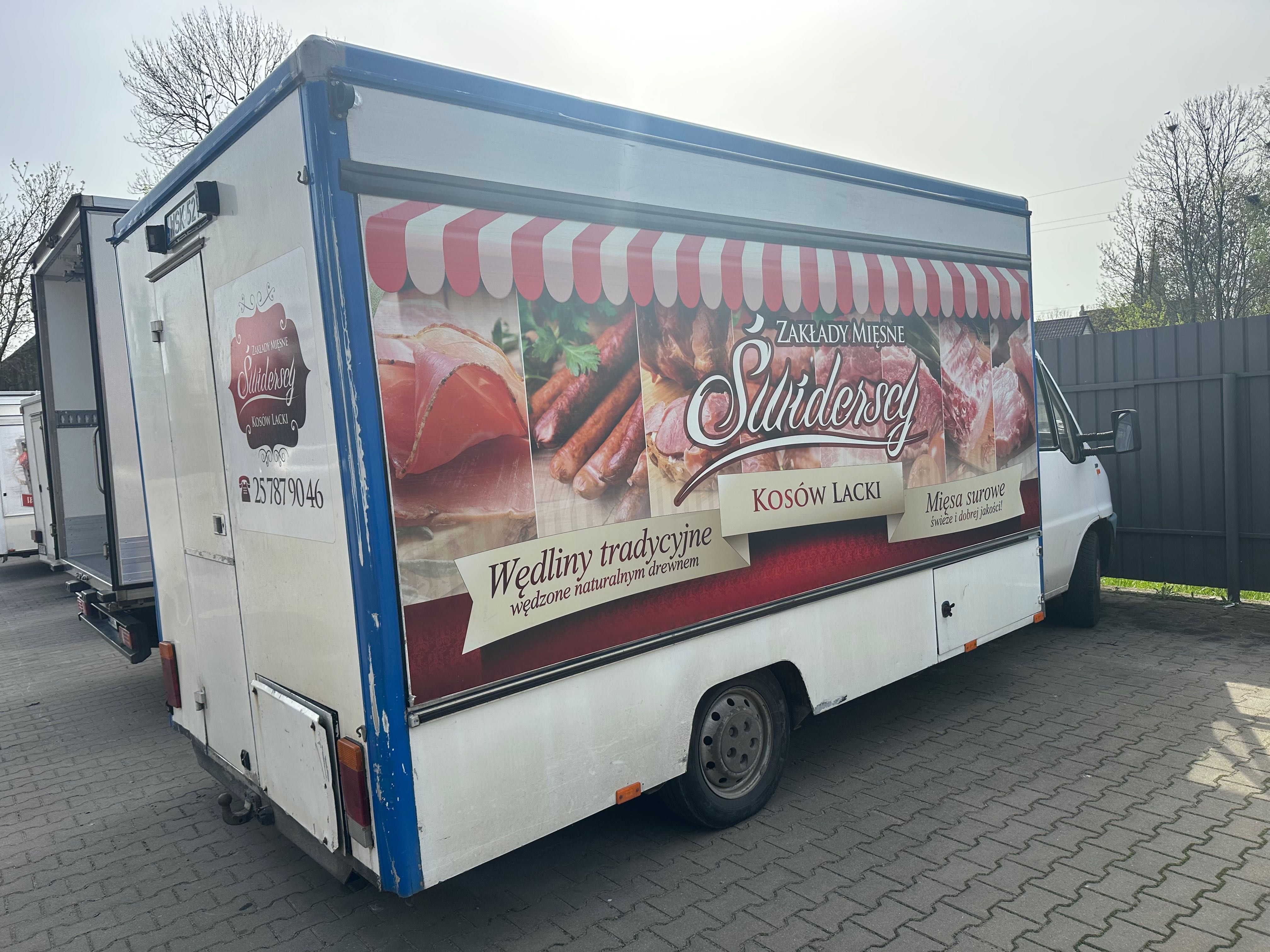 Autosklep Fiat Ducato mięso wędliny obwoźny