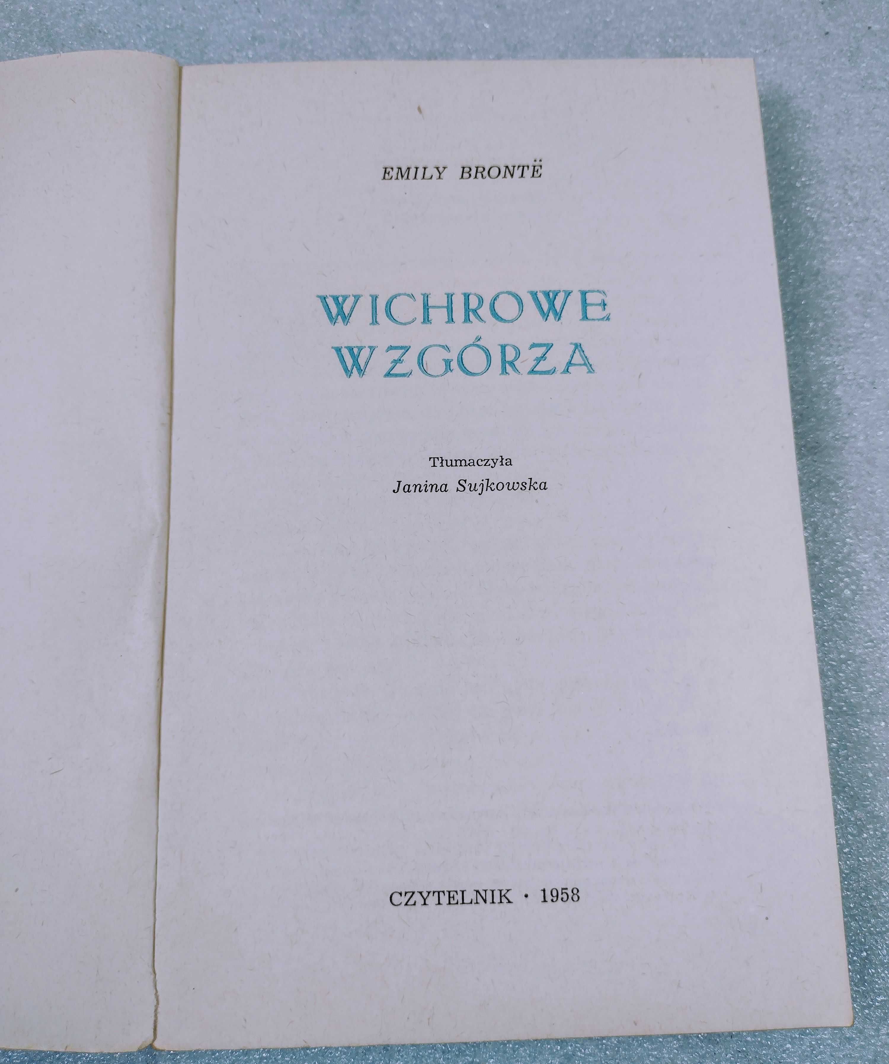 Wichrowe Wzgórza Emily Brontë Czytelnik 1958