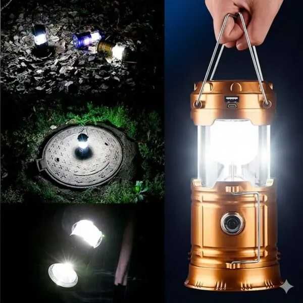 Кемпінговий ліхтар на сонячній батареї