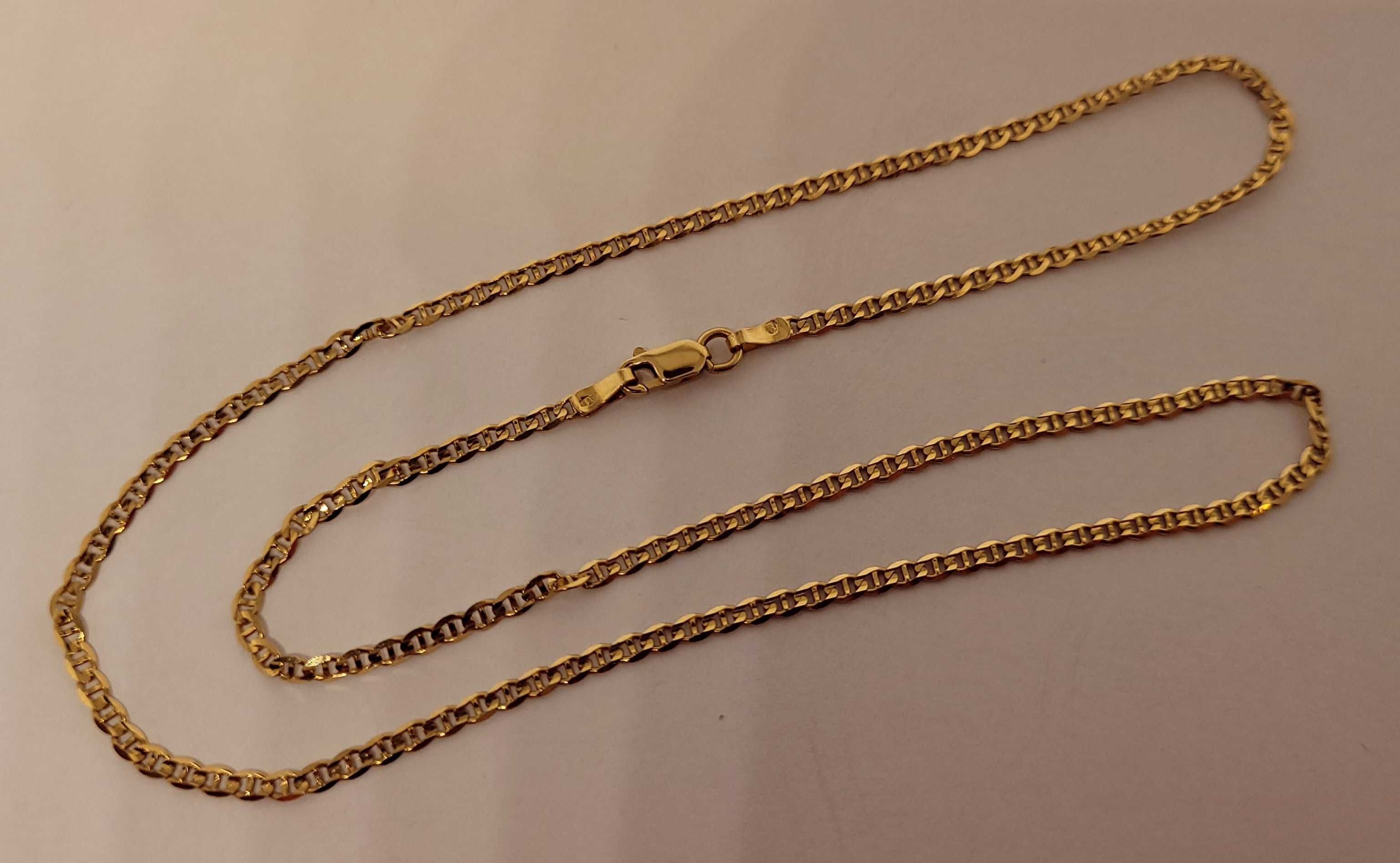 Złoty łańcuszek 3,97g p585 45cm 2,5mm /ST Jak nowe złoto