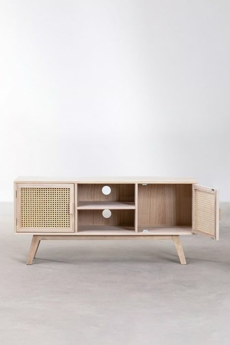Stolik drewniany pod telewizor Skulum Ralik Design