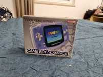 Gameboy advance crystal com caixa e manuais