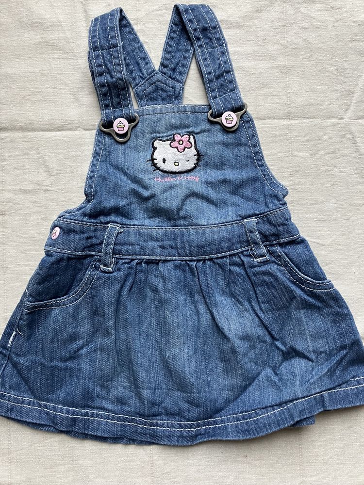 68_H&M_jeansowa sukienka Hello Kitty