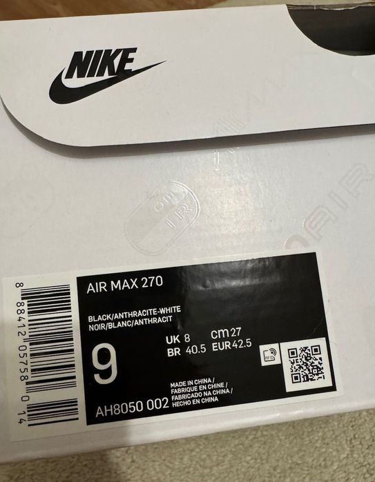 Nowe oryginalne buty sneakersy Nike air max 270 drop drill trap