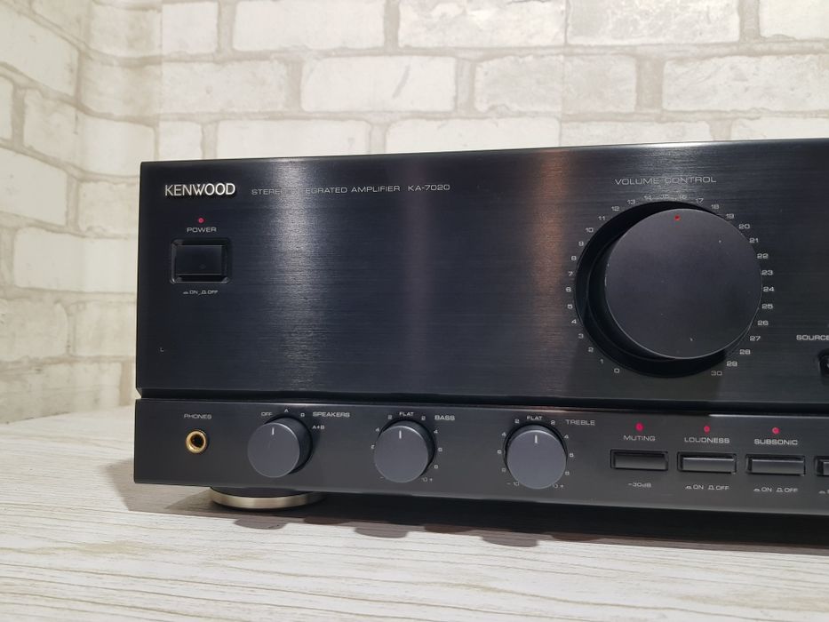 16 кг! Hi-Fi Стерео підсилювач KENWOOD KA-7020, *2x175 Вт, б/у з Німеч