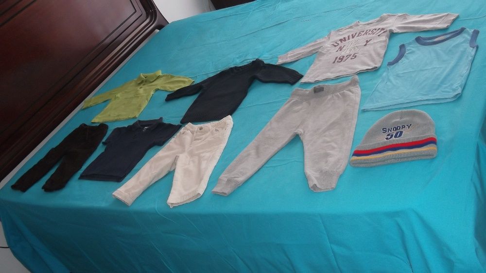 lote de roupa de bebé menino o gorro