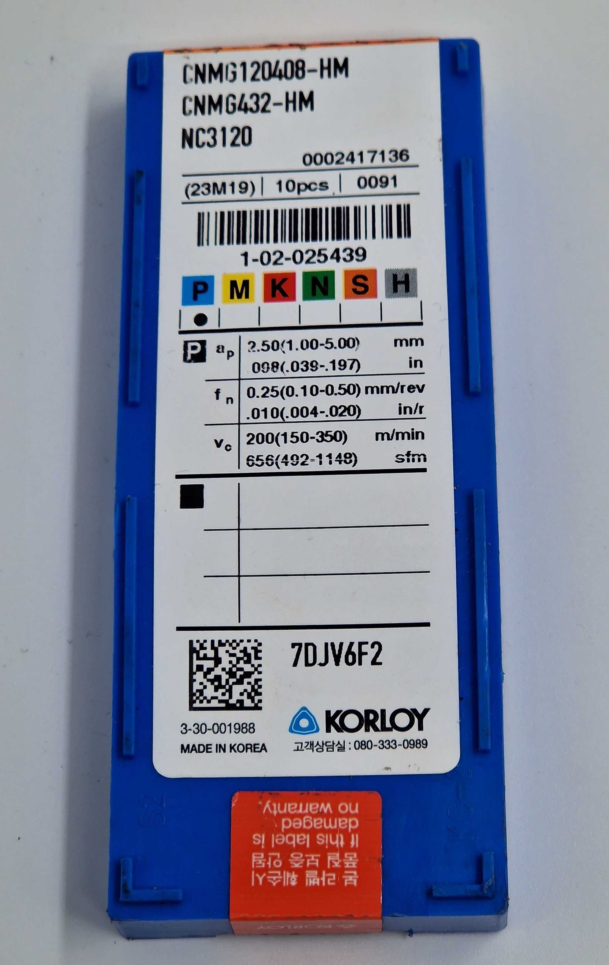 10x Płytki Korloy CNMG / Nowy Lombard / TG