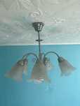 Lampa sufitowa klosz kwiaty