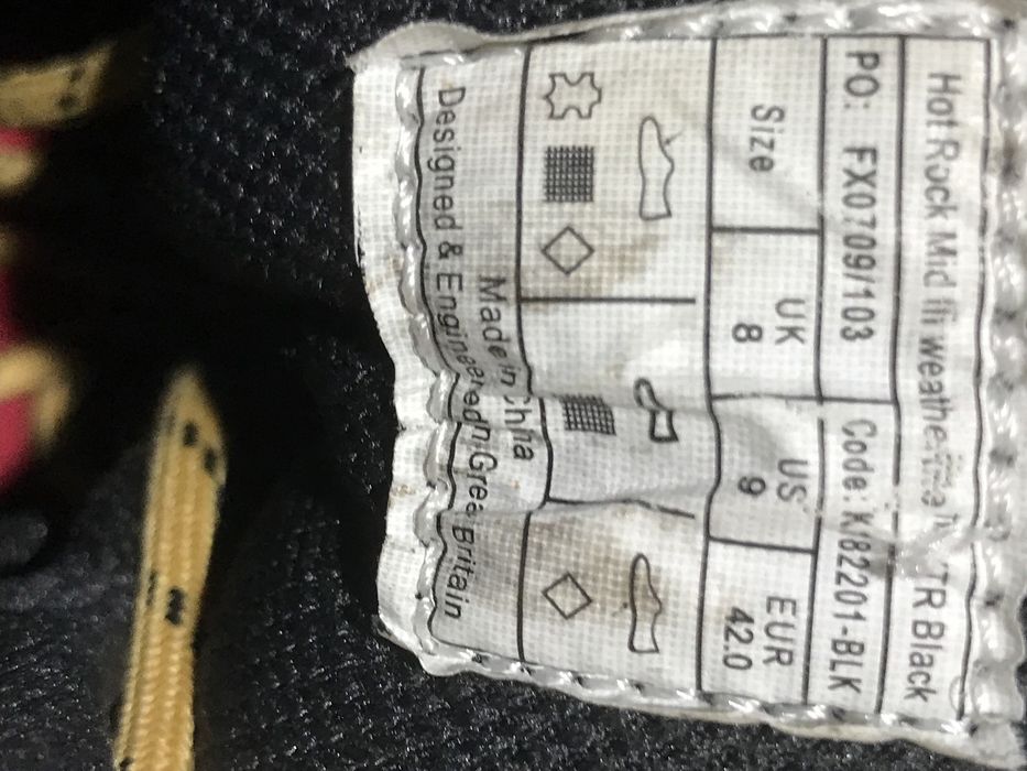 Черевики чоловічі для Роботи чи біля Дому 42р26.5см Karrimor Мембрана