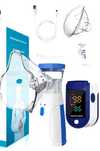Nebulizator (inhalator) i pulsoksymetr zestaw.