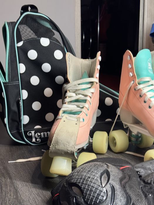 Wrotki Rio roller script ochraniacze jbm torba lemonade 42