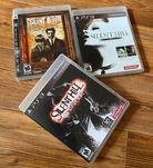 Sony PS3: Silent Hill, GTA San Andreas, FEAR3, The Godfather 2.