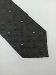 Kenzo zielony jedwabny krawat we wzory geometryczny wks262m