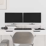 Vidaxl Podstawka Na Monitor, Biała, 100X27X10 Cm, Lite Drewno Sosnowe