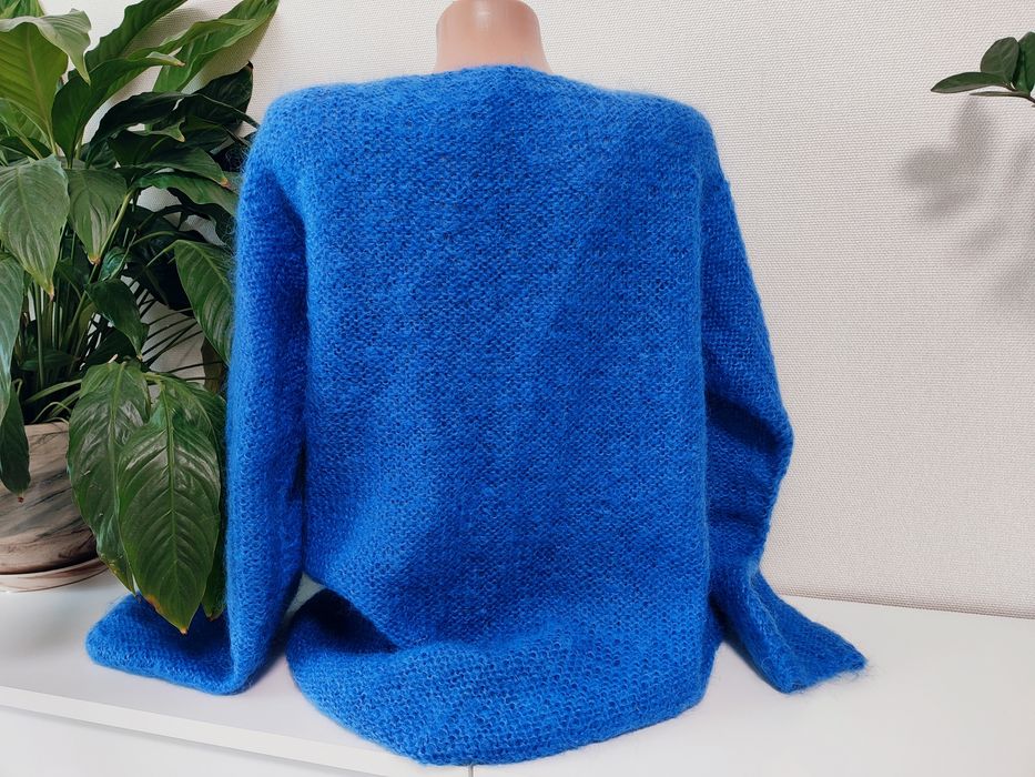 Свитер оверсайз / кофта вязанная мохеровая