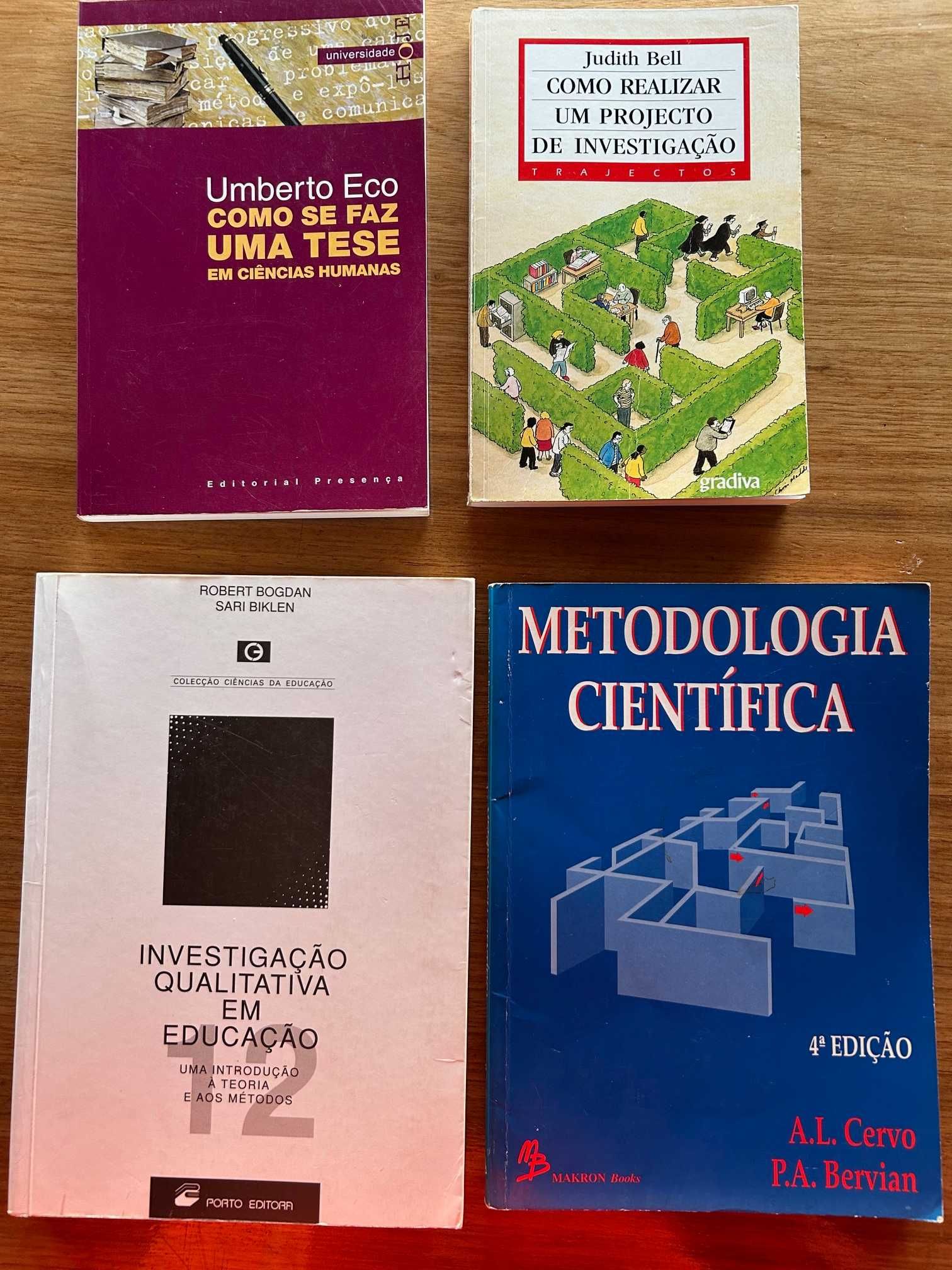 4 Livros SOCIOLOGIA/Metodologia Cientifica