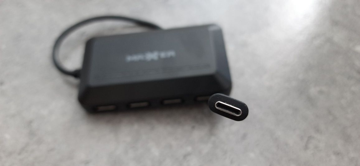 Hub rozdzielacz micro usb c na 4 usb 3.1