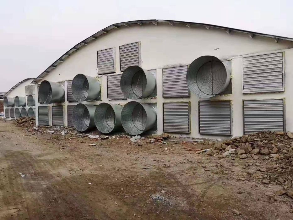 Wentylator stożkowy z tubą 51000m3 kurnik ferma drobiu klapa motylkowa